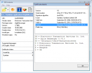SISContents - информация о сертификате SIS-файла