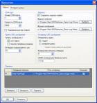 Форма настройки параметров программы