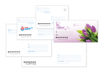 Примеры готовых почтовых конвертов